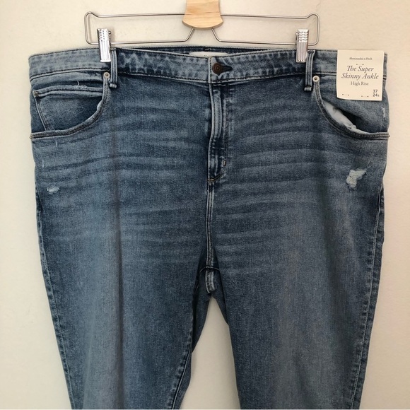 NWT Abercrombie & Fitch Super Skinny Ankle High Rise - Picture 3 of 14